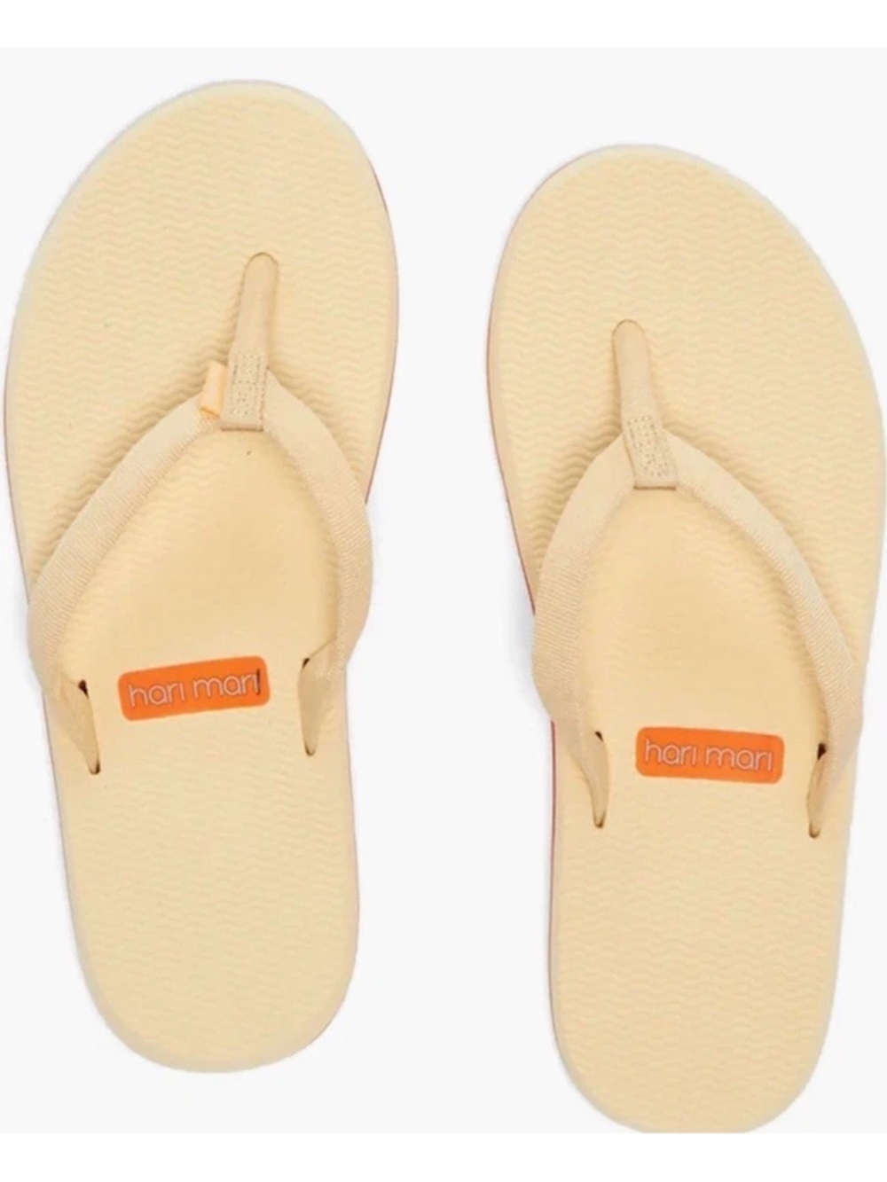 NWT Hari Mari Dune’s Flip Flop Sandals Dunes Cream Sherbert Women’s 8 - Picture 5 of 16